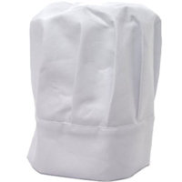 A chef? A white hatted ponce?